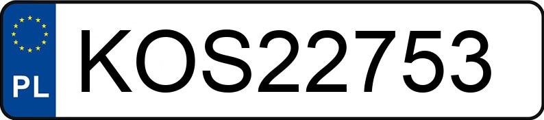 Numer rejestracyjny KOS 22753 posiada OPEL CORSA - KOS22753