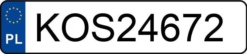 Numer rejestracyjny KOS 24672 posiada PEUGEOT 307 2.0 MR`06 E4 Platinum 180 - KOS24672