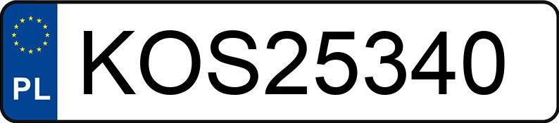 Numer rejestracyjny KOS 25340 posiada AUDI A3 1.6 Kat. MR`96 8L A3 1.6 Kat. MR`96 8L - KOS25340