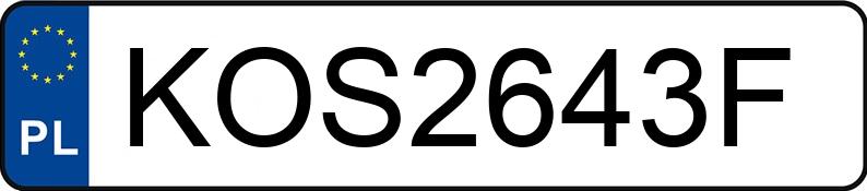 Numer rejestracyjny KOS 2643F posiada AUDI A4 - KOS2643F