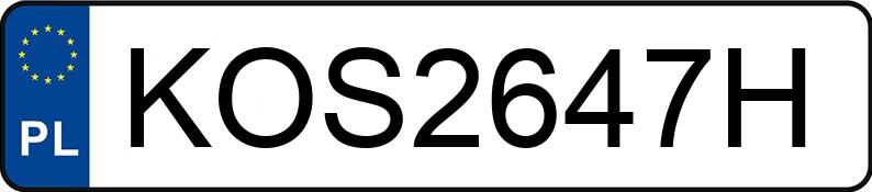 Numer rejestracyjny KOS 2647H posiada VOLVO V60 CROSS COUNTRY - KOS2647H