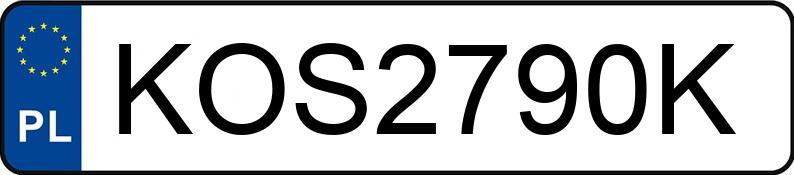 Numer rejestracyjny KOS 2790K posiada JEEP Grand Cherokee IV MR`14 E6 SRT8 - KOS2790K