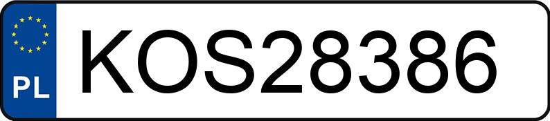 Numer rejestracyjny KOS 28386 posiada OPEL ASTRA H - KOS28386