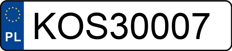 Numer rejestracyjny KOS 30007 posiada MERCEDES-BENZ 115 Vito CDI MR`03 E4 2.9t extra L - KOS30007