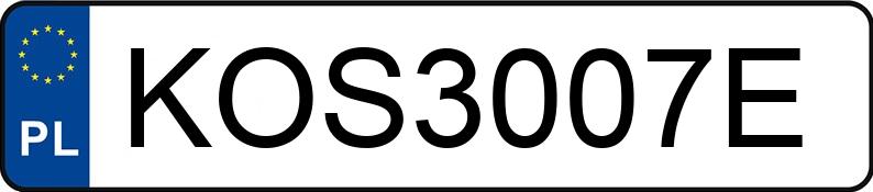 Registreringsnummeret KOS 3007E har RENAULT CLIO R - KOS3007E