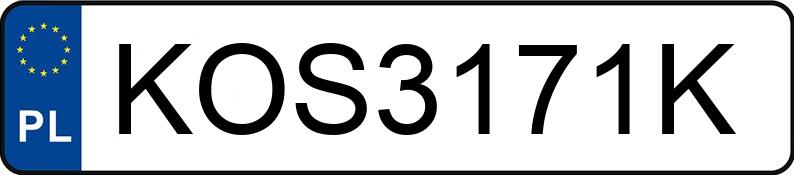 Numer rejestracyjny KOS 3171K posiada MERCEDES-BENZ GLA 250 4MATIC - KOS3171K