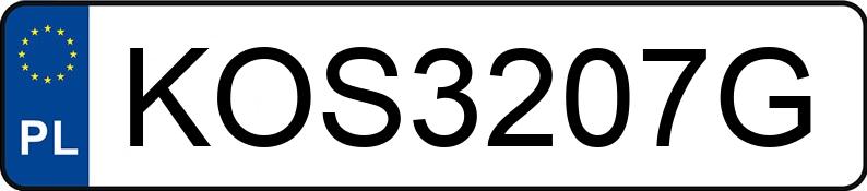 Numer rejestracyjny KOS 3207G posiada BMW 320i Kat. MR`01 E3 E46 320i Kat. MR`01 E3 E46 - KOS3207G