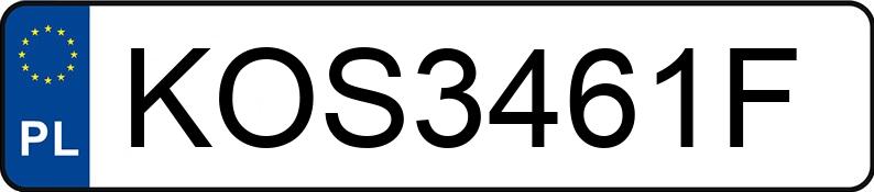 Numer rejestracyjny KOS 3461F posiada FORD S-MAX - KOS3461F