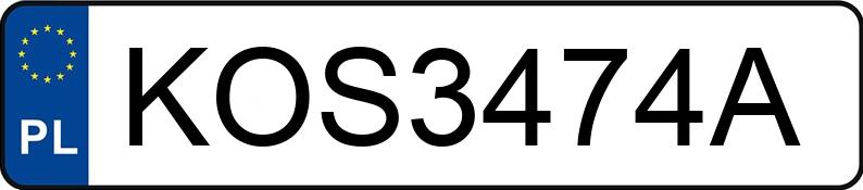 Numer rejestracyjny KOS 3474A posiada SUBARU Impreza GX/WRX 2.0 MR`03 E4 GX - KOS3474A