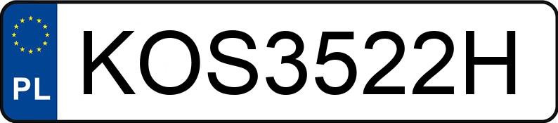 Numer rejestracyjny KOS 3522H posiada FORD FIESTA - KOS3522H