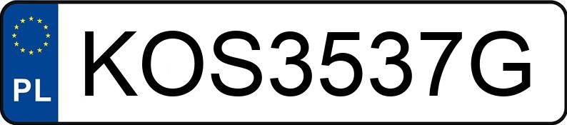 Numer rejestracyjny KOS 3537G posiada AUDI A3 - KOS3537G