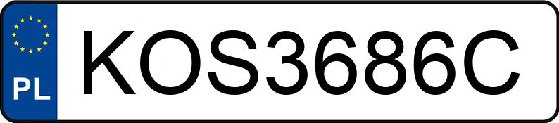 Numer rejestracyjny KOS 3686C posiada BMW 320D XDRIVE - KOS3686C