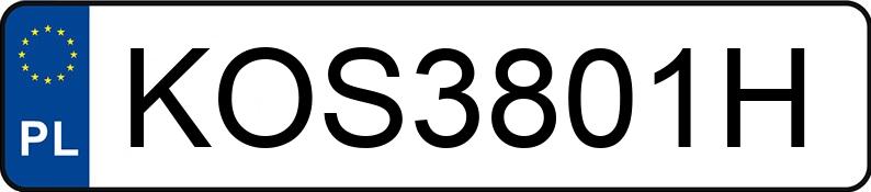 Numer rejestracyjny KOS 3801H posiada AUDI S5 Coupe Quattro 4.2 MR`07 E4 B8 S5 Coupe Quattro 4.2 MR`07 E4 B8 - KOS3801H