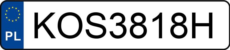 Numer rejestracyjny KOS 3818H posiada VOLVO S80 2.9 T6 MR`07 E4 Summum AWD Getr - KOS3818H