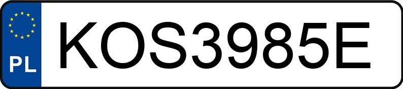 Numer rejestracyjny KOS 3985E posiada FORD Mondeo 2.0 MR`07 E4 Ambiente - KOS3985E Numer rejestracyjny KOS 3985E posiada FORD Mondeo 2.0 MR`07 E4 Ambiente - KOS3985E