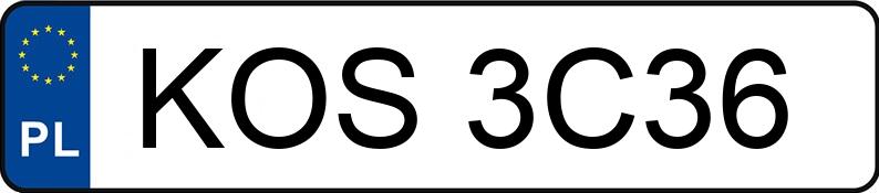 Numer rejestracyjny KOS 3C36 posiada RENAULT LAGUNA - KOS3C36