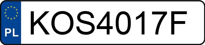 Numer rejestracyjny KOS 4017F posiada MITSUBISHI LANCER - KOS4017F