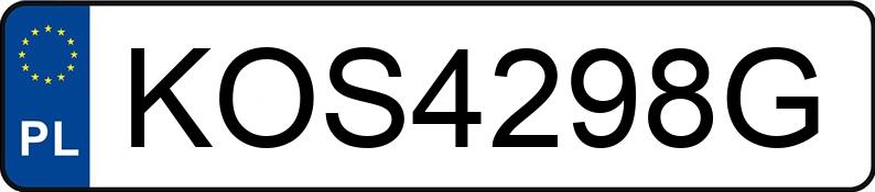 Numer rejestracyjny KOS 4298G posiada VOLVO S40 2.0D - KOS4298G