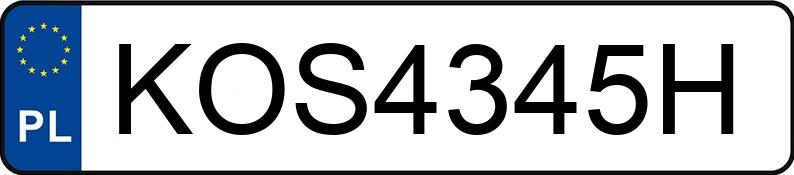 Numer rejestracyjny KOS 4345H posiada FORD Kuga 2.0 CRD MR`08 E5 Titanium 4WD - KOS4345H