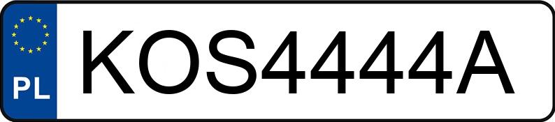 Numer rejestracyjny KOS 4444A posiada ISUZU  ATFS - KOS4444A