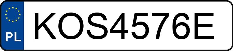 Numer rejestracyjny KOS 4576E posiada VOLKSWAGEN GOLF - KOS4576E