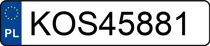 Numer rejestracyjny KOS 45881 posiada FORD Fiesta 1.2 MR`09 E4 Titanium - KOS45881