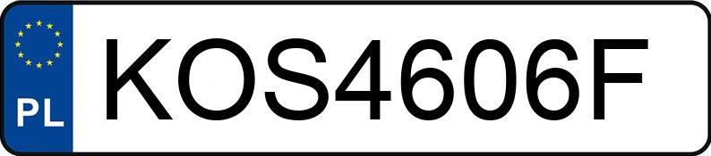 Numer rejestracyjny KOS 4606F posiada MITSUBISHI PAJERO SPORT - KOS4606F