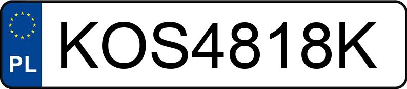 Numer rejestracyjny KOS 4818K posiada CITROEN AMI 8 - KOS4818K