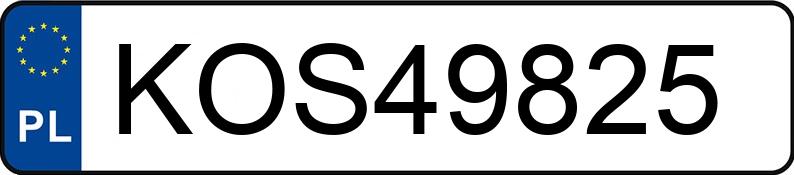 Numer rejestracyjny KOS 49825 posiada OPEL VECTRA - KOS49825 Numer rejestracyjny KOS 49825 posiada OPEL VECTRA - KOS49825