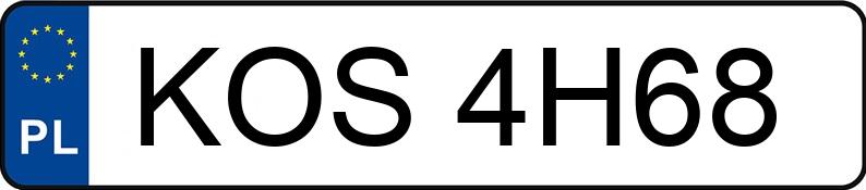 Die Registrierungsnummer KOS 4H68 hat VOLVO 940 Kat. 940 Kat. - KOS4H68