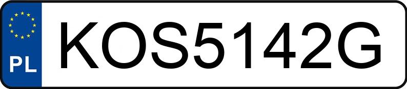 Numer rejestracyjny KOS 5142G posiada BMW 540I - KOS5142G