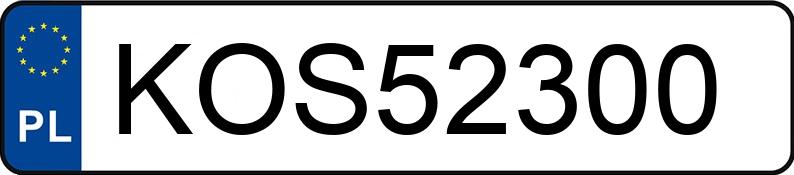 Numer rejestracyjny KOS 52300 posiada RENAULT 270 Kerax E3 19.0t 270.19 - KOS52300