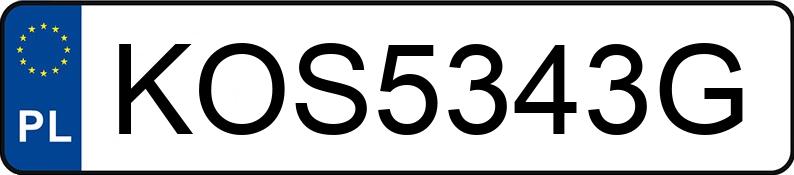 Numer rejestracyjny KOS 5343G posiada SUZUKI VITARA - KOS5343G