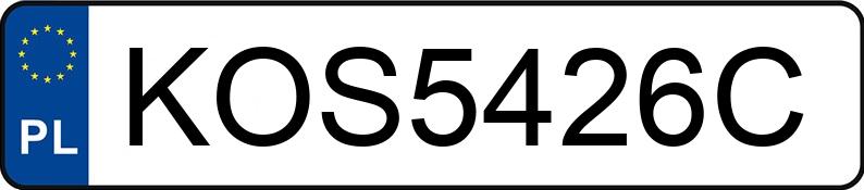 Numer rejestracyjny KOS 5426C posiada FIAT CROMA - KOS5426C