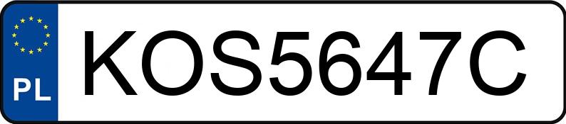 Numer rejestracyjny KOS 5647C posiada LANCIA DELTA 844 - KOS5647C