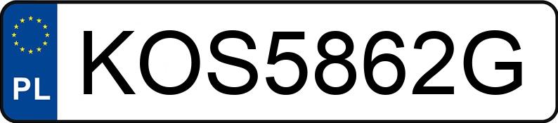 Numer rejestracyjny KOS 5862G posiada BMW X3 MR`10 E5 F25 xDrive28i Step - KOS5862G