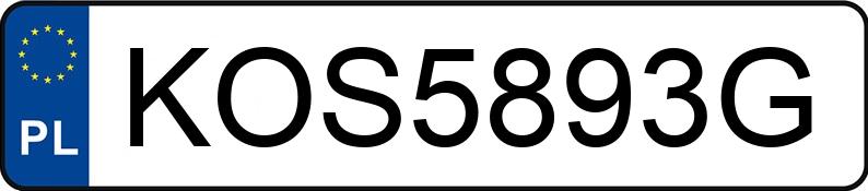 Numer rejestracyjny KOS 5893G posiada BMW 325i MR`04 E3 E90 325i MR`04 E3 E90 - KOS5893G