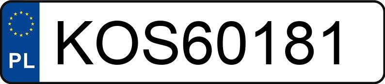 Numer rejestracyjny KOS 60181 posiada OPEL CORSA - KOS60181 Numer rejestracyjny KOS 60181 posiada OPEL CORSA - KOS60181