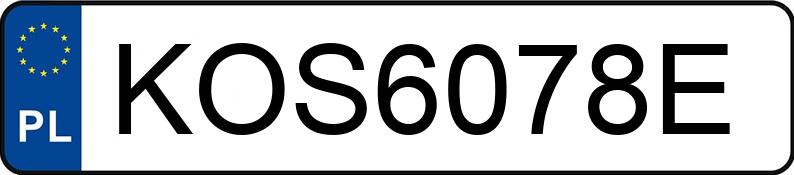 Numer rejestracyjny KOS 6078E posiada FORD Mustang 2.3 EcoBoost MR`15 E6 Mustang 2.3 EcoBoost MR`15 E6 - KOS6078E