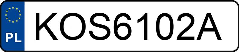 Numer rejestracyjny KOS 6102A posiada VOLKSWAGEN Golf III 1.8i Kat. MR`91 GL - KOS6102A