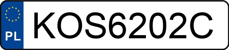 The registration number KOS 6202C has AUDI A3 - KOS6202C