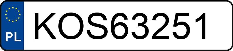 Numer rejestracyjny KOS 63251 posiada BMW 118 - KOS63251
