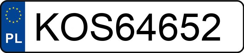Numer rejestracyjny KOS 64652 posiada OPEL MOVANO - KOS64652