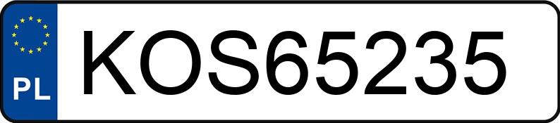 Numer rejestracyjny KOS 65235 posiada KIA CEE D - KOS65235