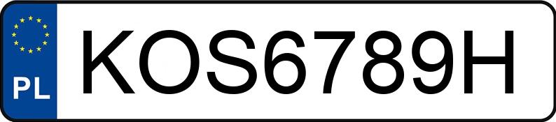 Numer rejestracyjny KOS 6789H posiada KIA Stonic 1.0 T-GDI MR`26 E6 M - KOS6789H