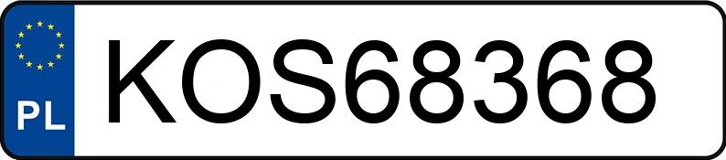 Numer rejestracyjny KOS 68368 posiada OPEL MERIVA - KOS68368