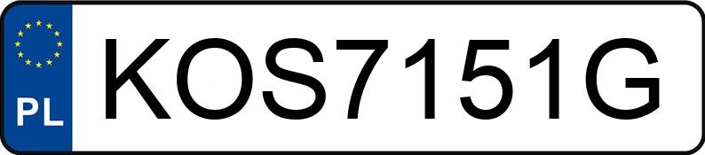 Numer rejestracyjny KOS 7151G posiada DACIA SANDERO - KOS7151G