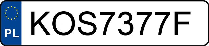 Numer rejestracyjny KOS 7377F posiada VOLKSWAGEN Passat CC MR`08 E5 Passat CC MR`08 E5 - KOS7377F