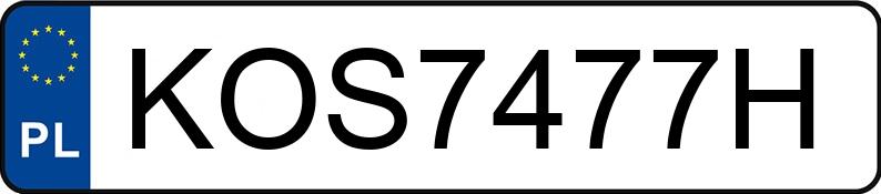 Numer rejestracyjny KOS 7477H posiada MERCEDES-BENZ GLB 35 AMG MR`23 E6d X247 4Matic - KOS7477H