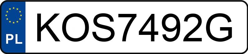 Numer rejestracyjny KOS 7492G posiada AUDI A6 2.0 TDi MR`04 E4 4F A6 2.0 TDi MR`04 E4 4F - KOS7492G